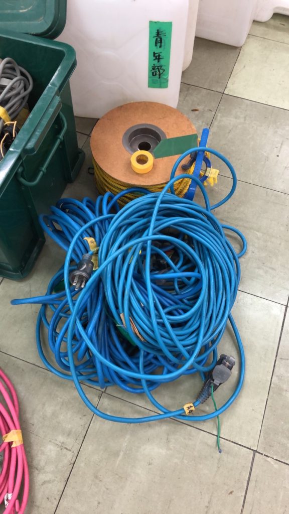 延長コード（青）20ｍ